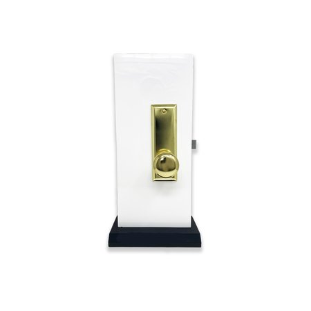 Premier Lock Brass Vestibule Mortise Entry Right Hand Lock Set with 2.5 in. Backset and 2 SC1 Keys MR01R